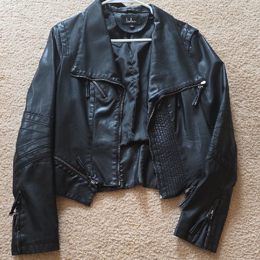 Lulus Black Leather Jacket